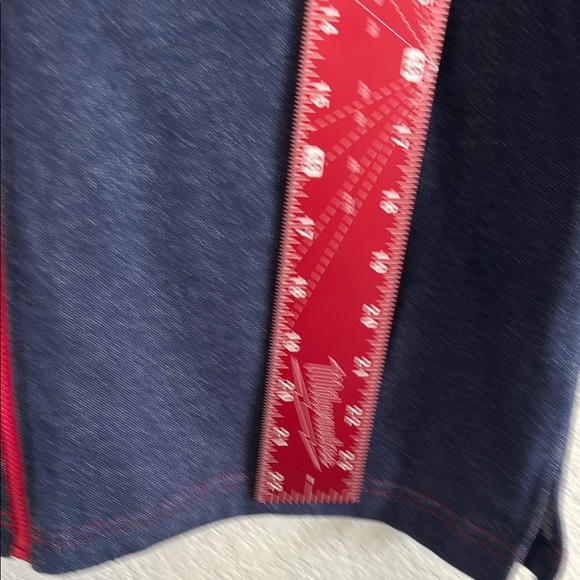 Allison Daley Navy Blue Vest with Red Accents - Picture 9 of 9